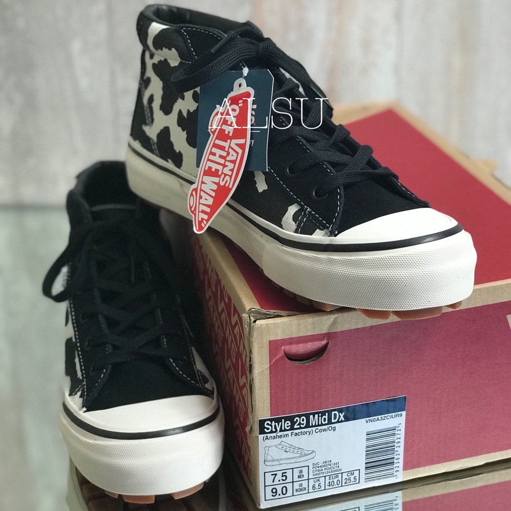 VANS STYLE 29 Mid DX Anaheim Factory Cow Black W - Picture 3 of 8